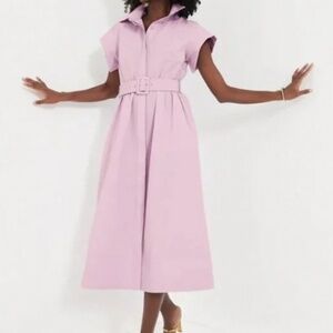 NWT Tuckernuck Chloe Shirtdress in lavender lilac color S